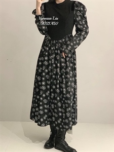 新款 拼针织连衣裙！,女装连衣裙,Vanessa Liu